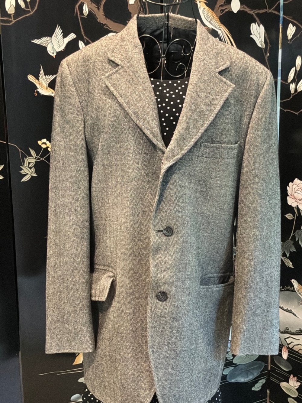 Bespoke Jack Wood Ltd Charlotte Vintage Herringbone Tweed Blazer 40” short
